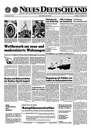 Neues Deutschland Online-Archiv vom 28.04.1976