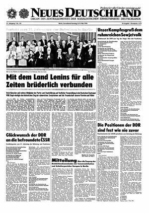 Neues Deutschland Online-Archiv vom 08.05.1976