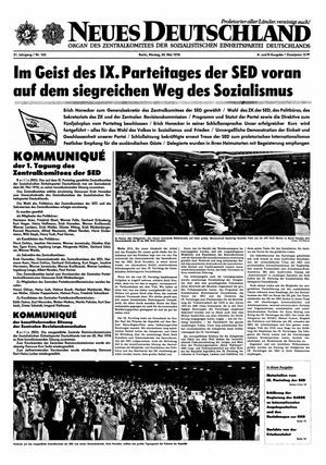 Neues Deutschland Online-Archiv vom 24.05.1976