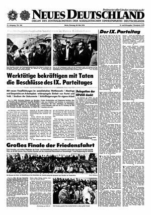 Neues Deutschland Online-Archiv vom 25.05.1976