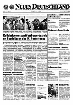 Neues Deutschland Online-Archiv on May 26, 1976