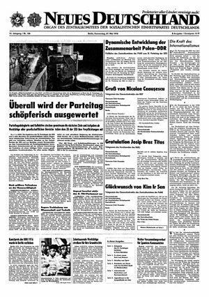 Neues Deutschland Online-Archiv vom 27.05.1976