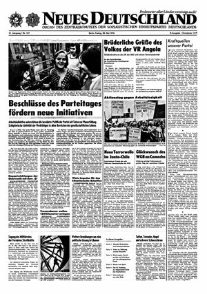 Neues Deutschland Online-Archiv vom 28.05.1976