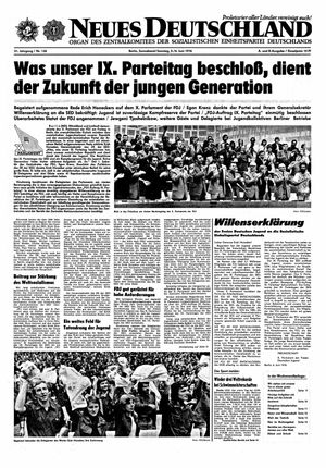 Neues Deutschland Online-Archiv vom 05.06.1976