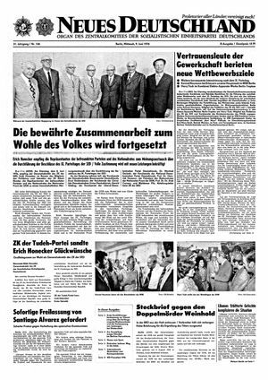 Neues Deutschland Online-Archiv vom 09.06.1976