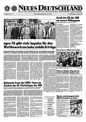 Neues Deutschland Online-Archiv on Jun 12, 1976