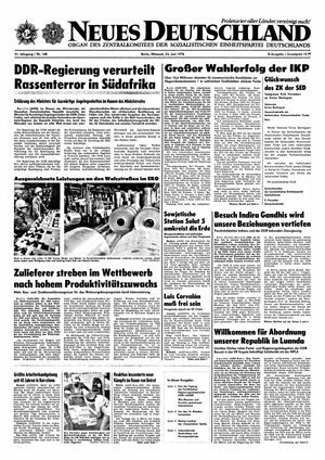 Neues Deutschland Online-Archiv vom 23.06.1976