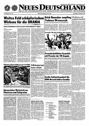 Neues Deutschland Online-Archiv vom 24.06.1976