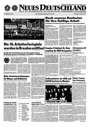 Neues Deutschland Online-Archiv vom 26.06.1976