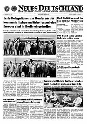 Neues Deutschland Online-Archiv vom 28.06.1976