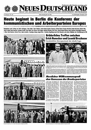 Neues Deutschland Online-Archiv vom 29.06.1976