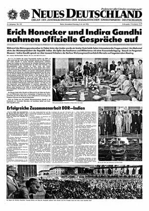 Neues Deutschland Online-Archiv vom 03.07.1976