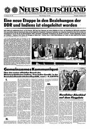 Neues Deutschland Online-Archiv vom 05.07.1976