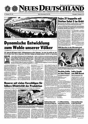 Neues Deutschland Online-Archiv vom 08.07.1976