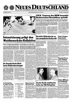 Neues Deutschland Online-Archiv vom 10.07.1976