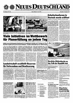 Neues Deutschland Online-Archiv vom 14.07.1976