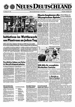 Neues Deutschland Online-Archiv vom 17.07.1976