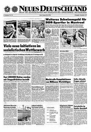 Neues Deutschland Online-Archiv vom 23.07.1976