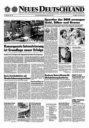 Neues Deutschland Online-Archiv vom 24.07.1976