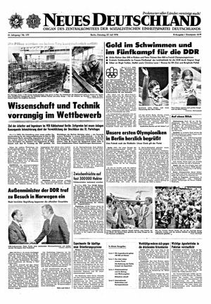 Neues Deutschland Online-Archiv on Jul 27, 1976