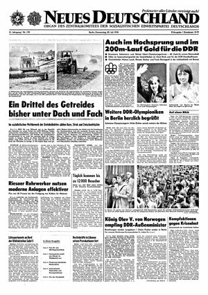 Neues Deutschland Online-Archiv on Jul 29, 1976