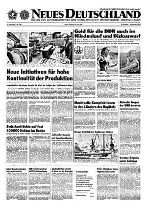 Neues Deutschland Online-Archiv vom 30.07.1976