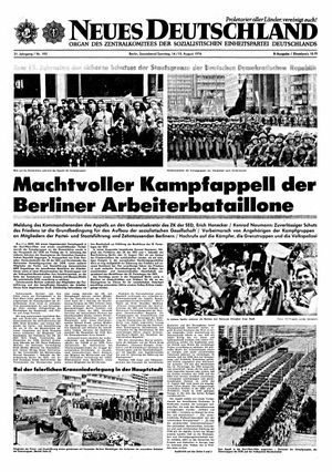 Neues Deutschland Online-Archiv vom 14.08.1976