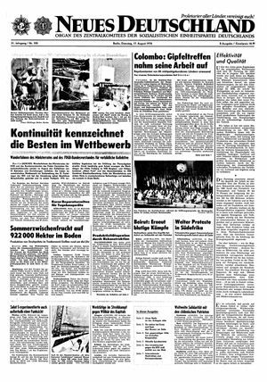 Neues Deutschland Online-Archiv vom 17.08.1976