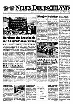 Neues Deutschland Online-Archiv vom 18.08.1976