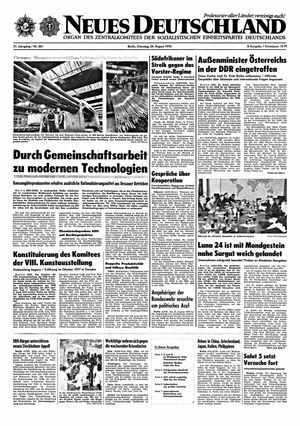 Neues Deutschland Online-Archiv on Aug 24, 1976