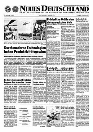 Neues Deutschland Online-Archiv vom 02.09.1976