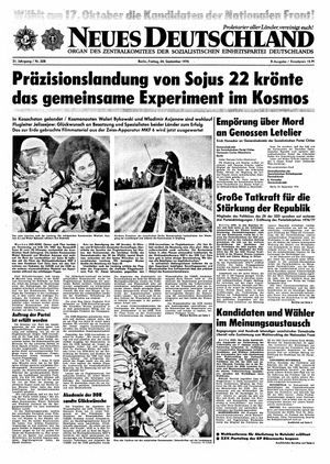 Neues Deutschland Online-Archiv vom 24.09.1976