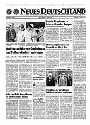 Neues Deutschland Online-Archiv on Oct 6, 1976