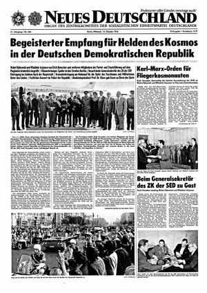 Neues Deutschland Online-Archiv vom 13.10.1976
