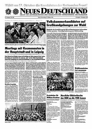 Neues Deutschland Online-Archiv on Oct 14, 1976