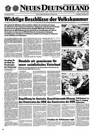 Neues Deutschland Online-Archiv vom 30.10.1976