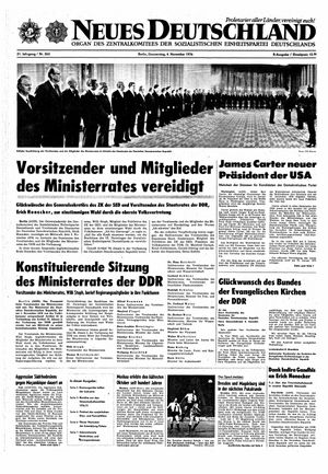 Neues Deutschland Online-Archiv vom 04.11.1976