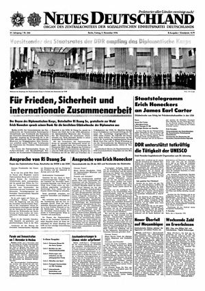 Neues Deutschland Online-Archiv vom 05.11.1976