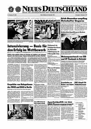 Neues Deutschland Online-Archiv vom 10.11.1976