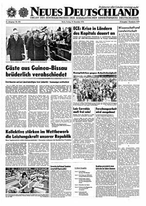 Neues Deutschland Online-Archiv vom 19.11.1976
