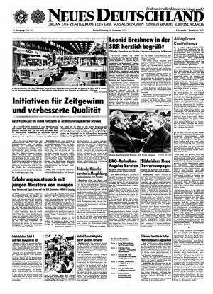Neues Deutschland Online-Archiv on Nov 23, 1976