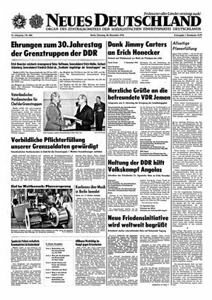 Neues Deutschland Online-Archiv vom 30.11.1976