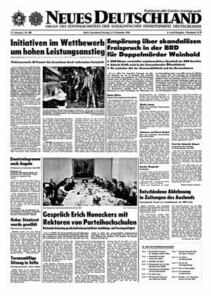 Neues Deutschland Online-Archiv vom 04.12.1976