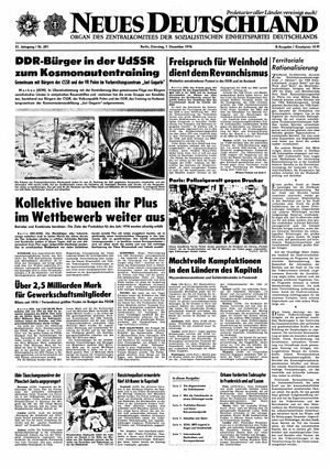 Neues Deutschland Online-Archiv vom 07.12.1976
