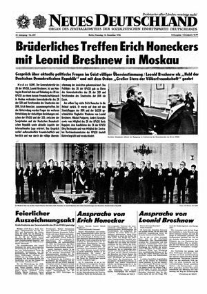 Neues Deutschland Online-Archiv vom 14.12.1976