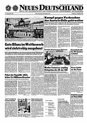 Neues Deutschland Online-Archiv vom 23.12.1976