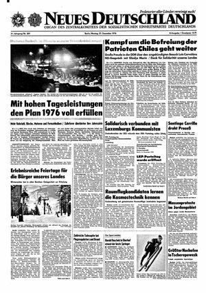 Neues Deutschland Online-Archiv vom 27.12.1976