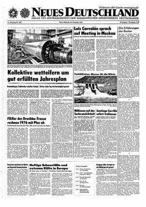 Neues Deutschland Online-Archiv vom 29.12.1976