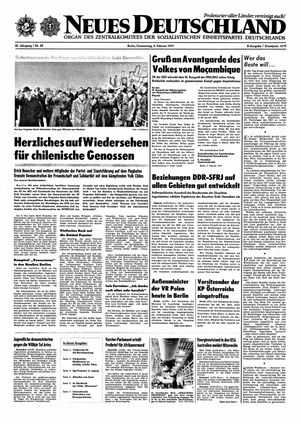 Neues Deutschland Online-Archiv vom 03.02.1977