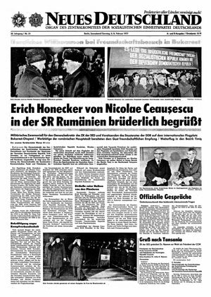 Neues Deutschland Online-Archiv vom 05.02.1977